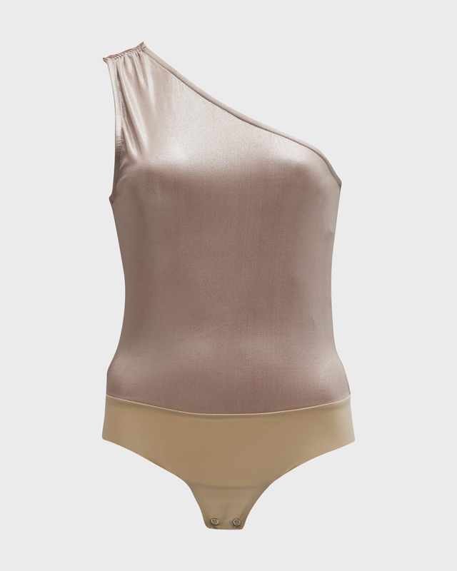 Sheridan Metallic One-Shoulder Bodysuit